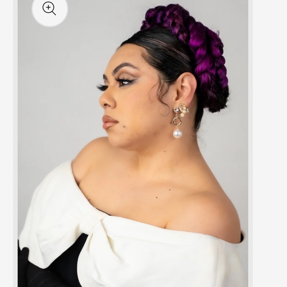 2 pairs of Diamond & Pearl Earrings - Picture 3 of 3